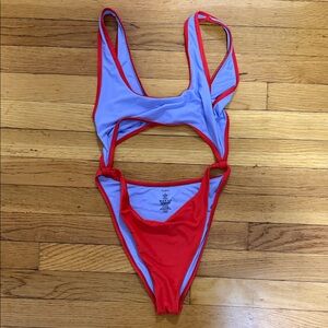 Adam Selman one piece bathing suit - NEW